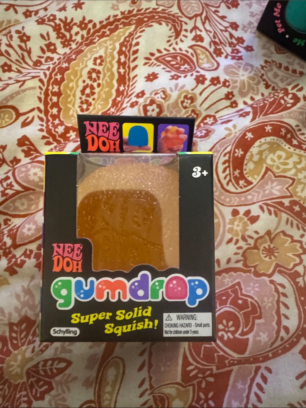 Nee Doh Gumdrop Super Solid Squish! - orange Gumdrop